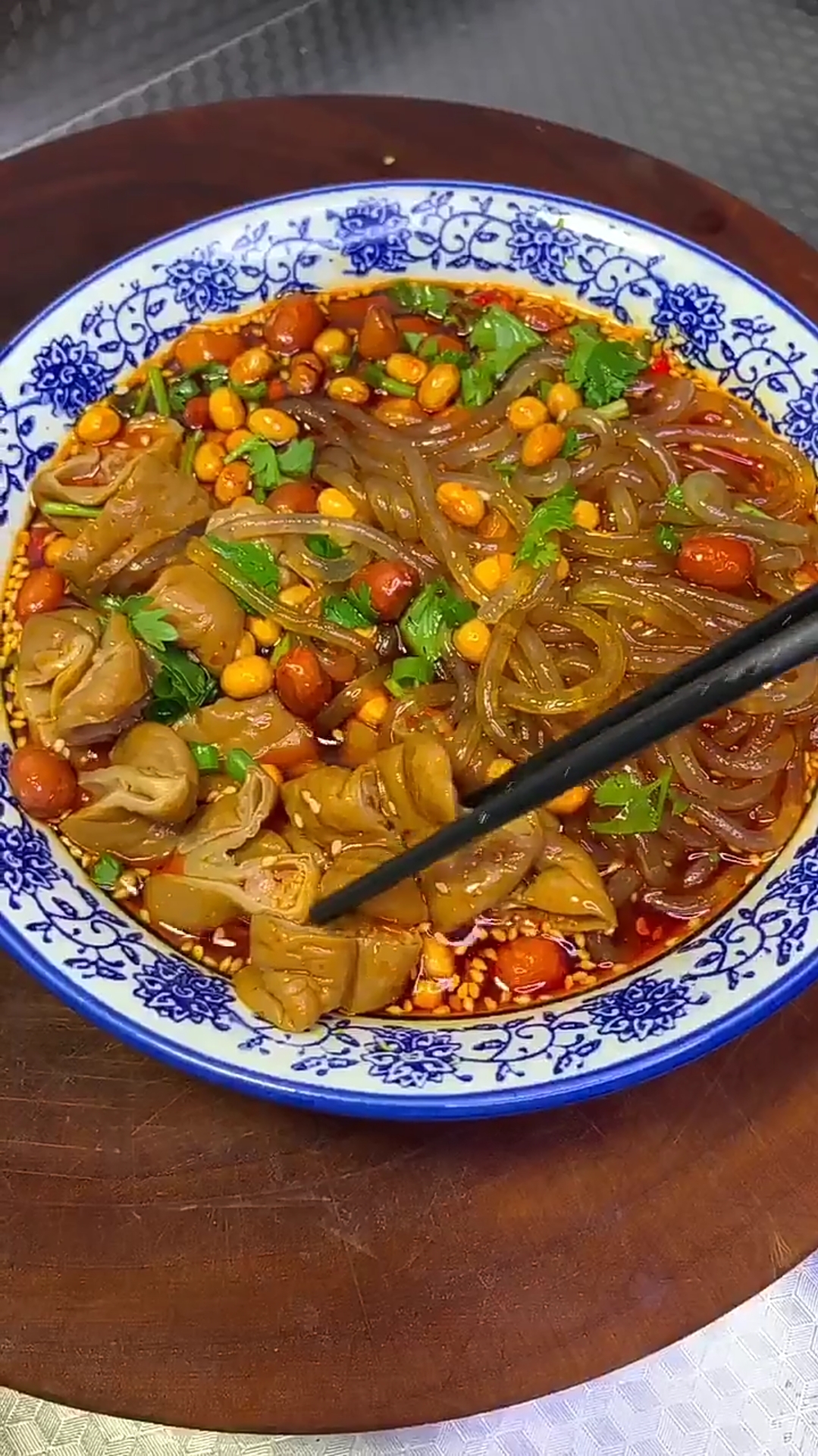 #家乡特色美食#家常版肥肠酸辣粉教程来了