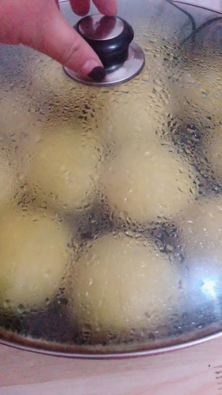 玉米面菜饽饽开盖好香