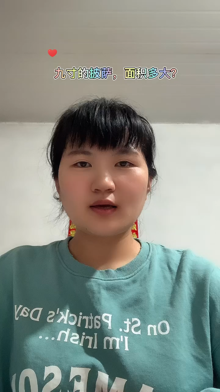 九寸披萨,多大面积?