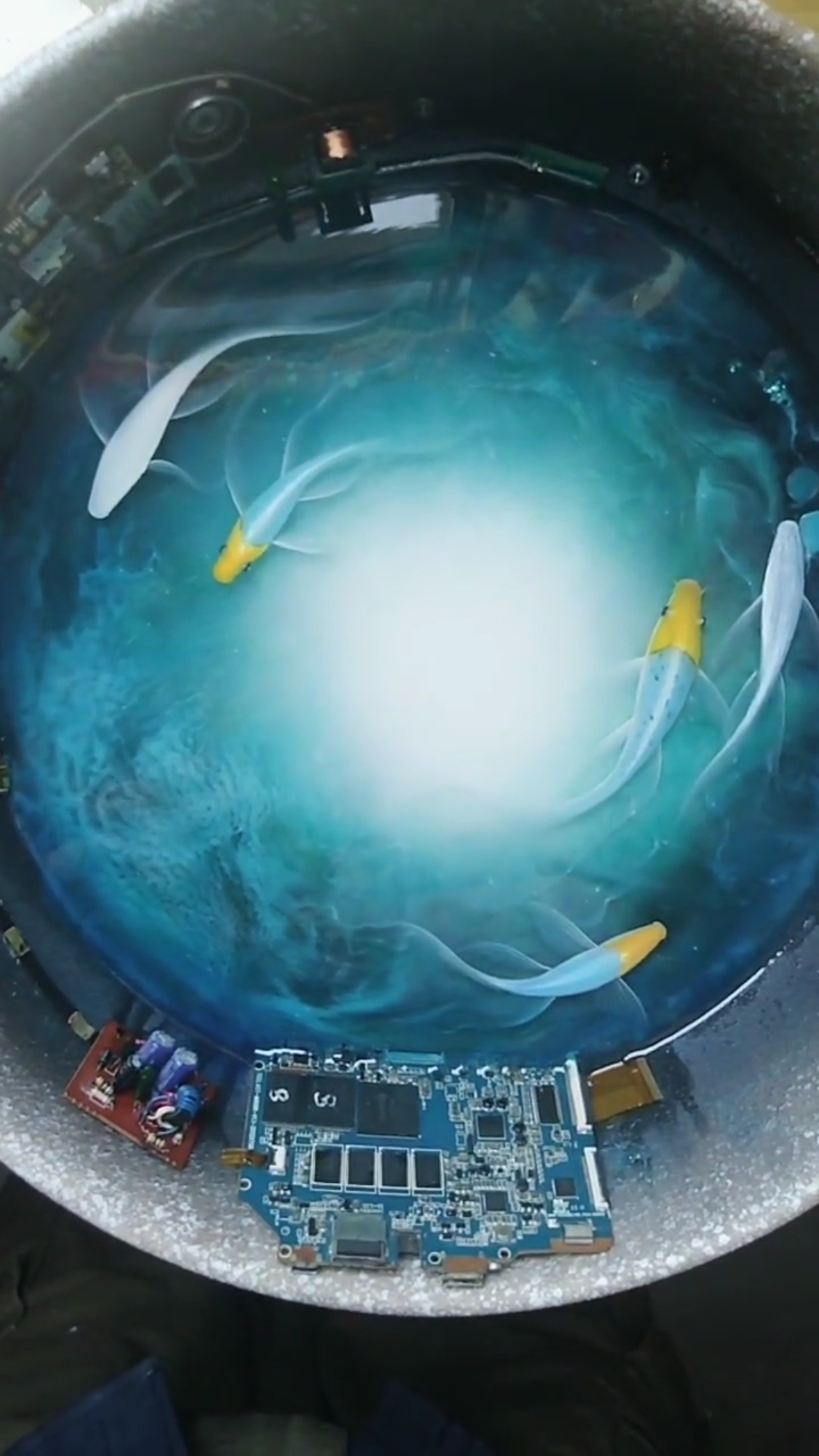 #树脂画#树脂画(星空鱼)