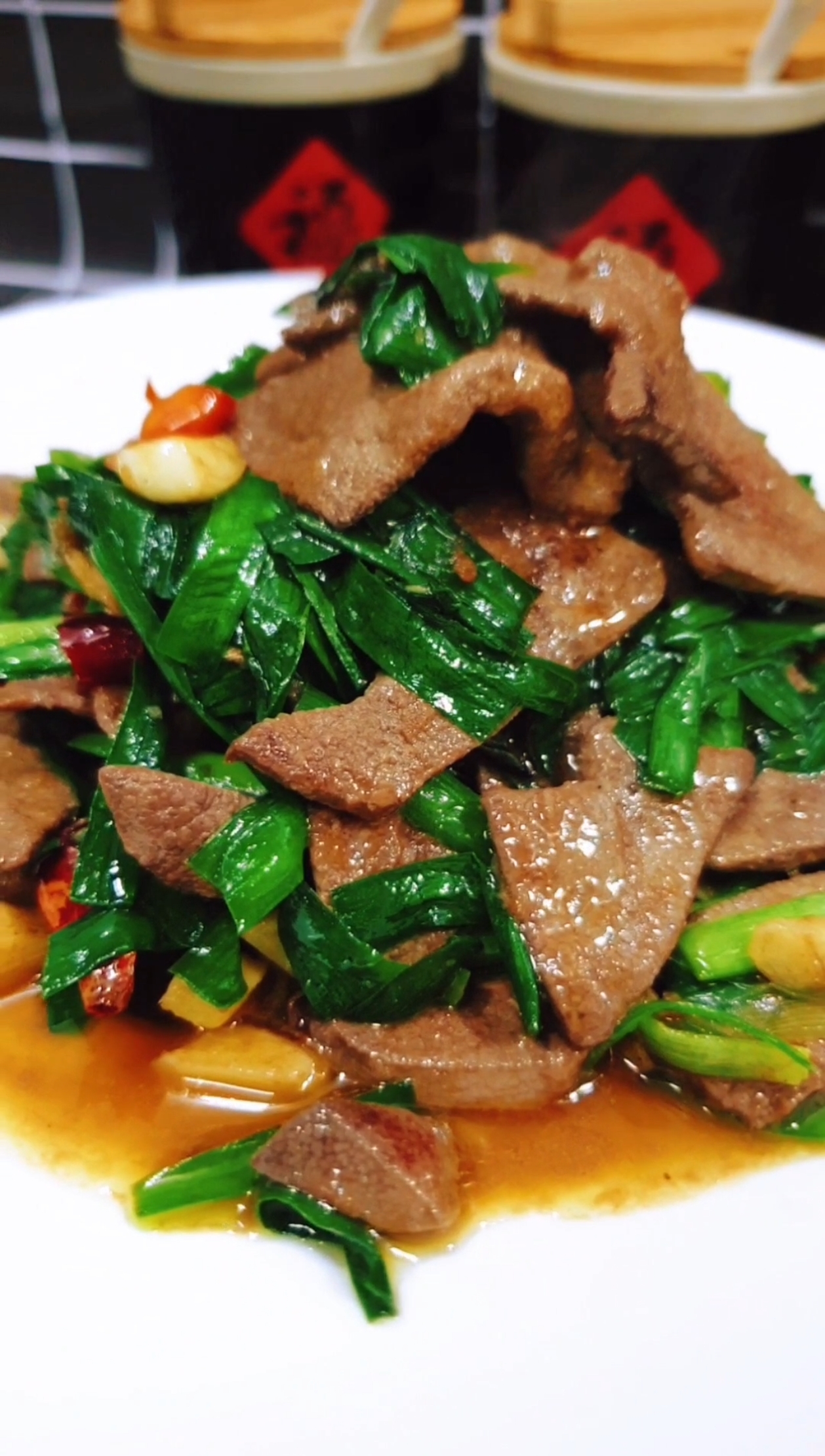 猪肝炒韭菜这样做好吃