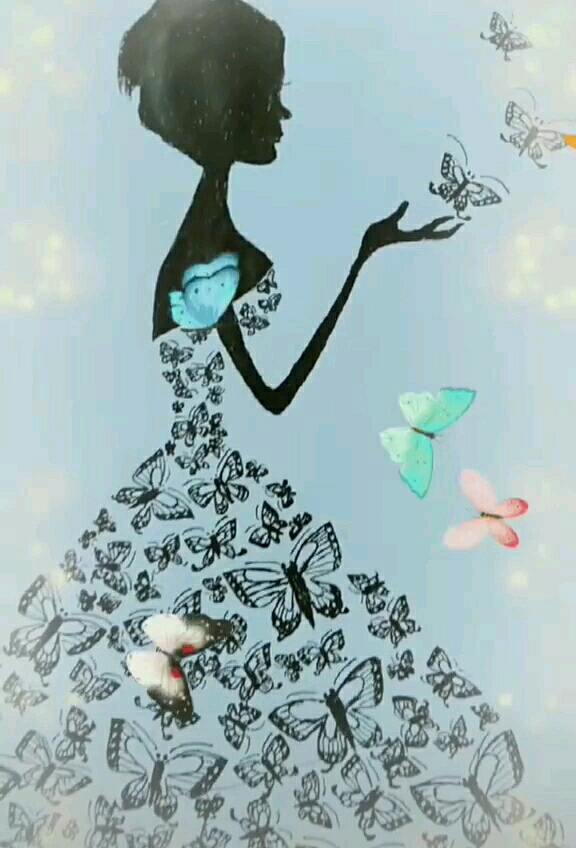 手绘蝴蝶仙子