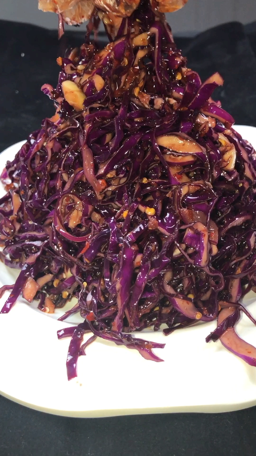 #秀出你的拿手菜#年夜饭必备小凉菜,生炝紫甘蓝