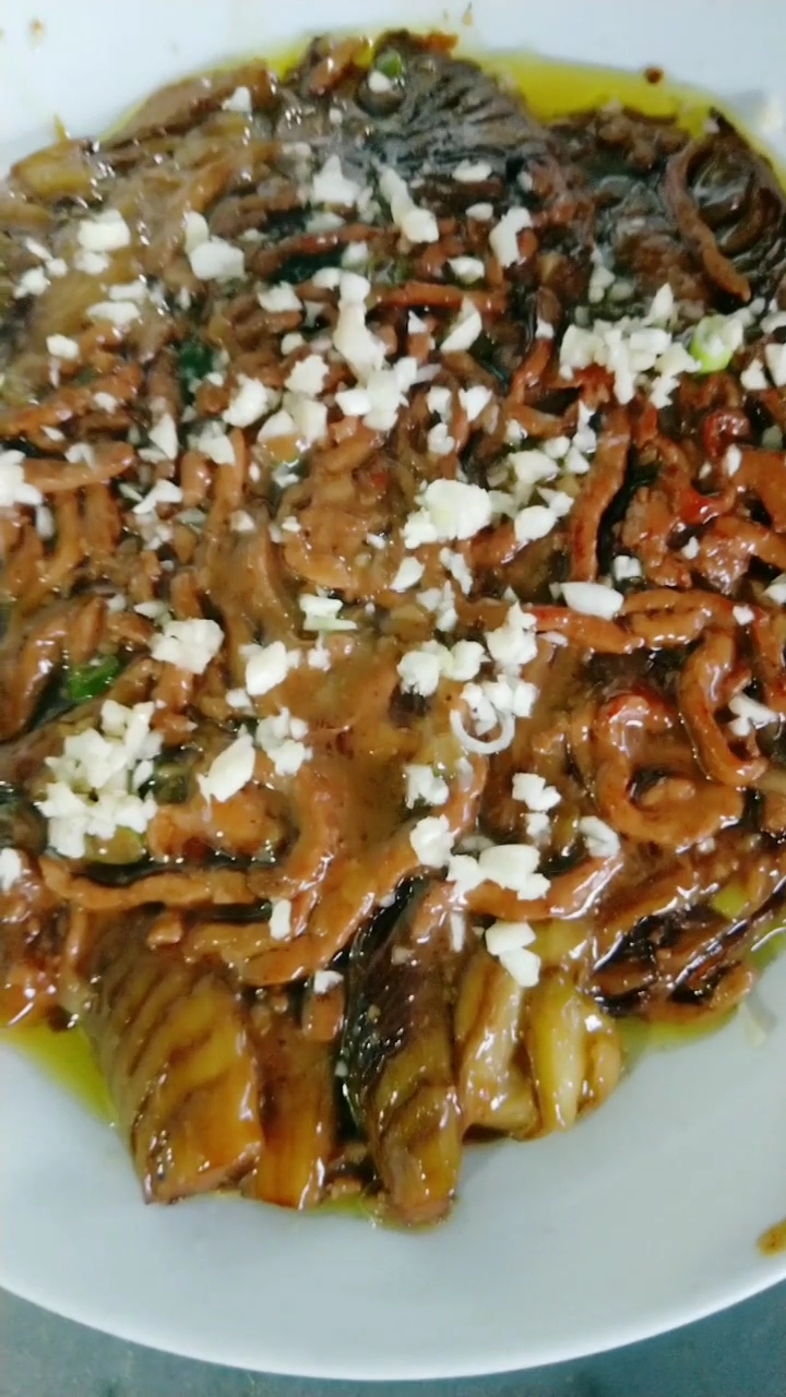 教你肉丝扒茄子做法