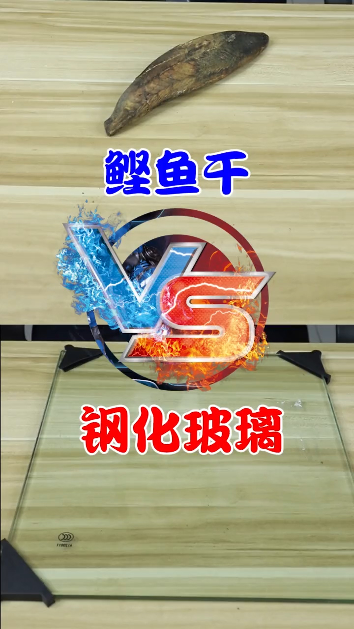 #测评#吉尼斯最硬事物鲣鱼干vs国货之光钢化玻璃!跨界矛盾大对决!