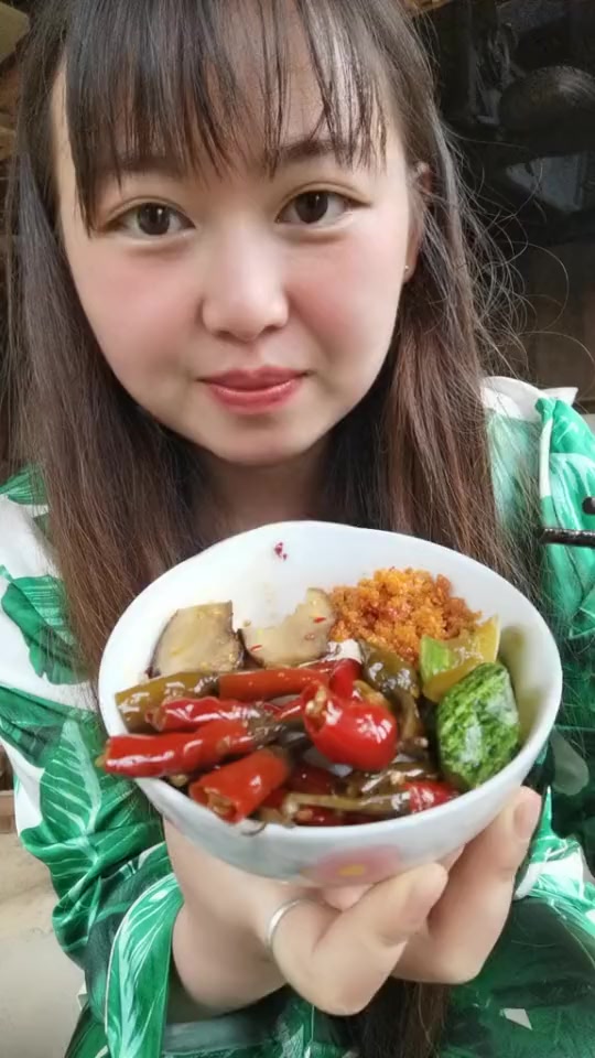 #搞笑段子#湖南口味,都是妈妈自己种的。