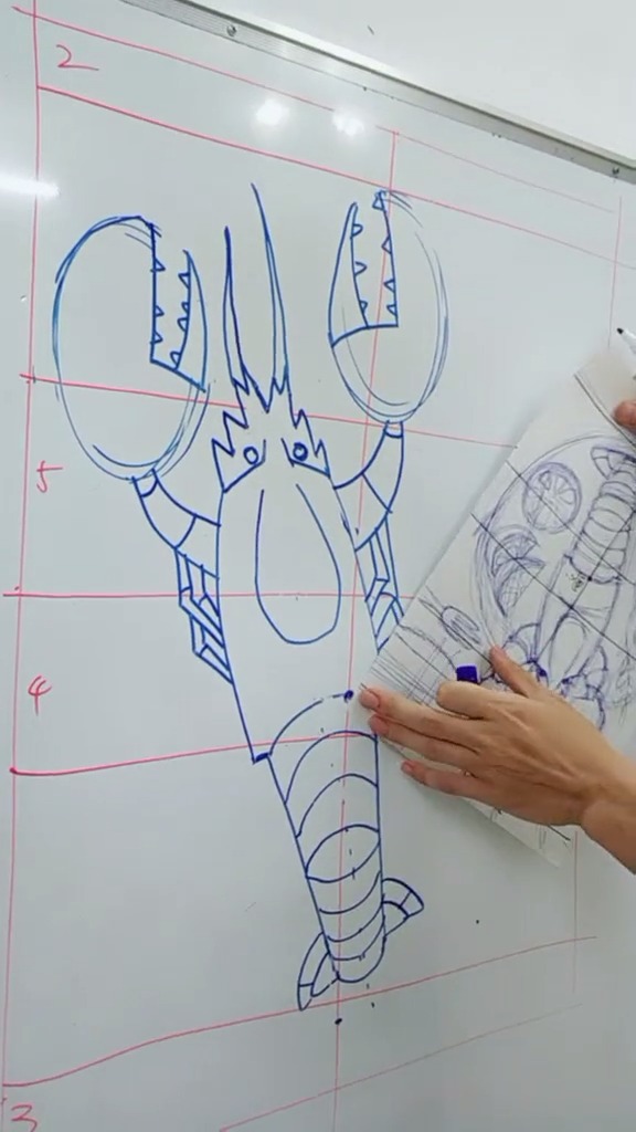 #绘画#最近小龙虾吃上瘾了,连画画都想着龙虾手绘课《龙虾》