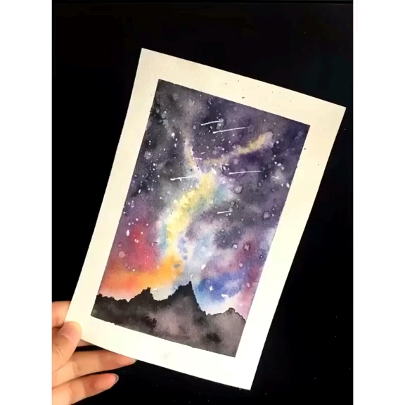 #画画原来如此简单#一副小星空送给你们。