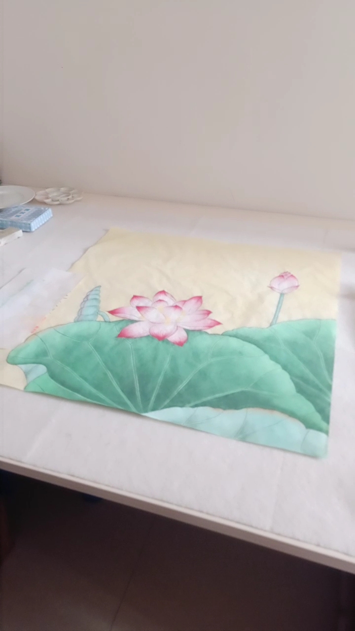 工笔荷花图
