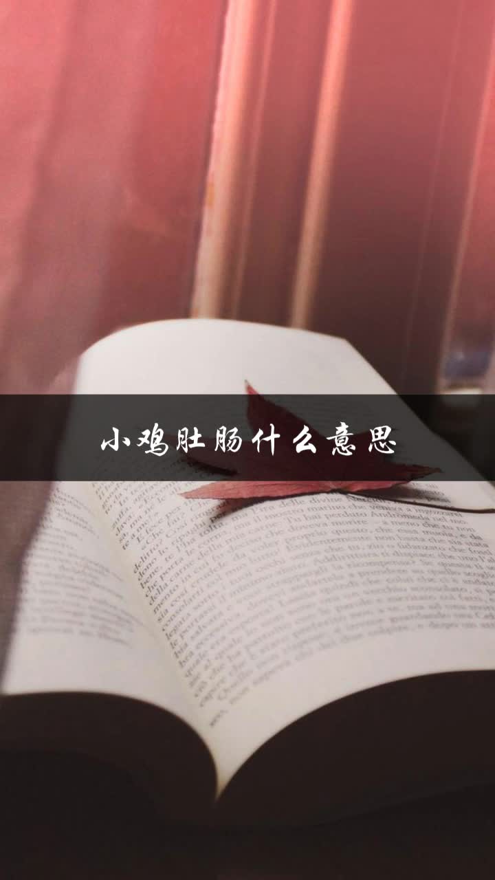 小鸡肚肠什么意思
