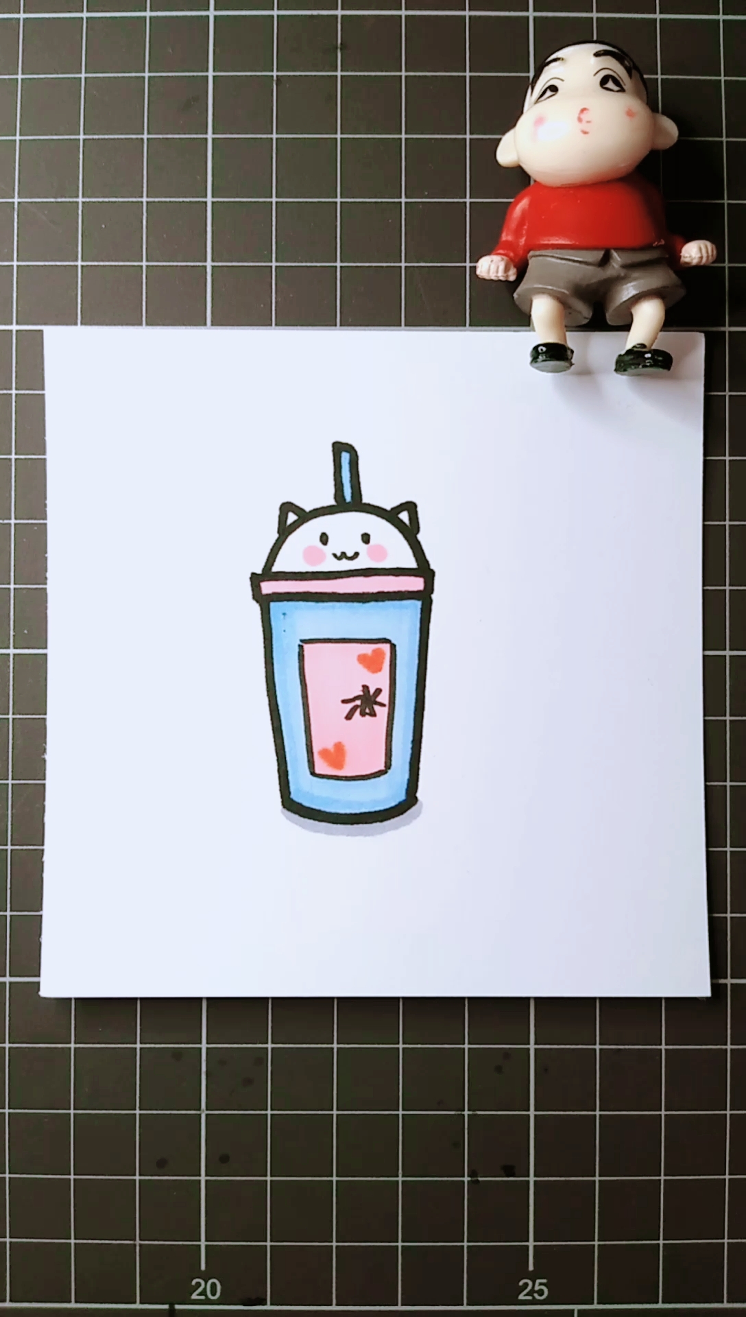 #简笔画#可爱奶茶冰