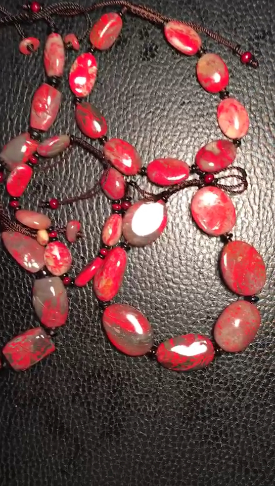 昌化鸡血石手链