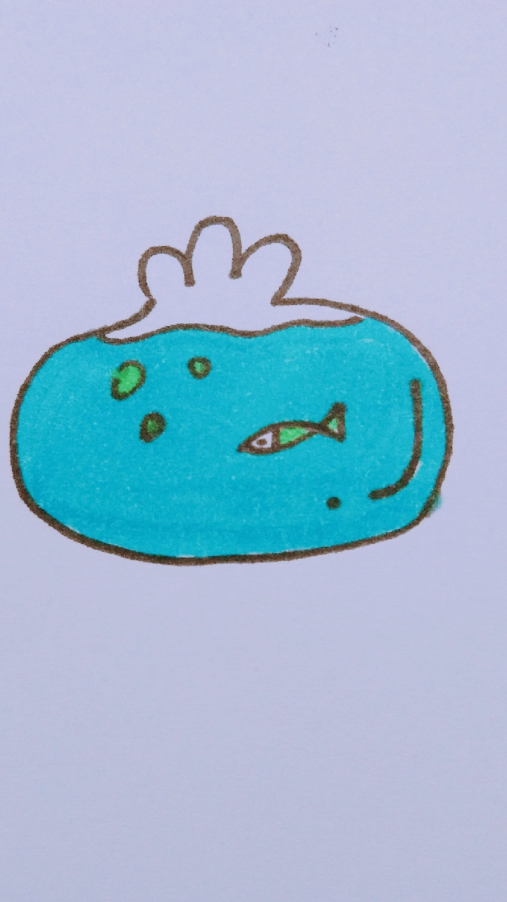 #快要憋疯的你#简笔画·儿童涂鸦·鱼缸·绘画过程·幼小衔接