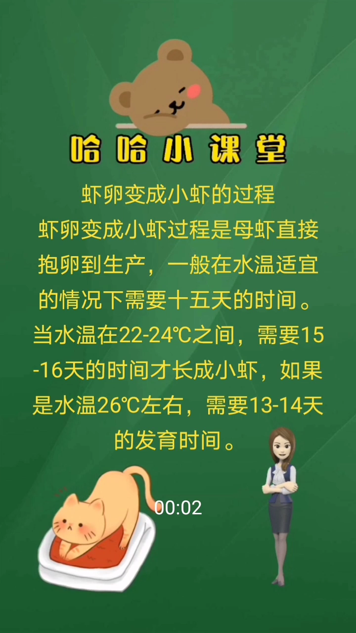 虾卵变成小虾的过程