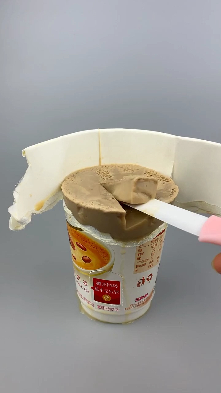 #自制美食#切着吃的香飘飘奶茶果冻