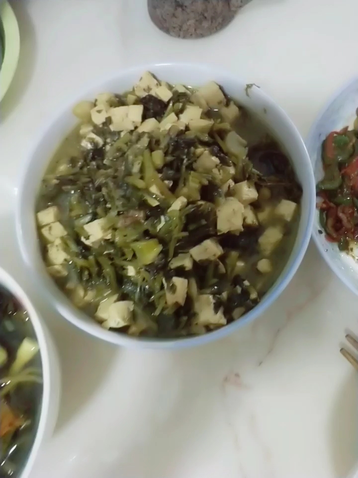 #美食#我要上热门#内蒙古特有咸菜，辣菜英子炖豆腐