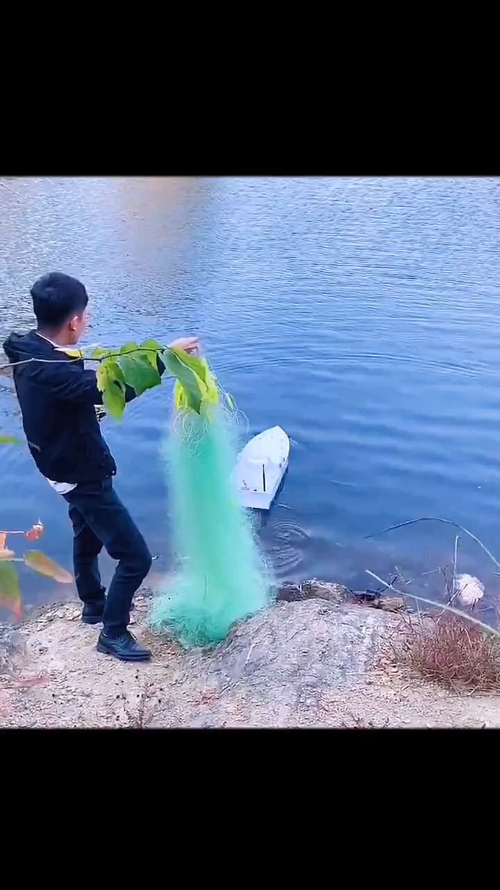 #拖网船#四桨不锈钢拉网船,全静音下网