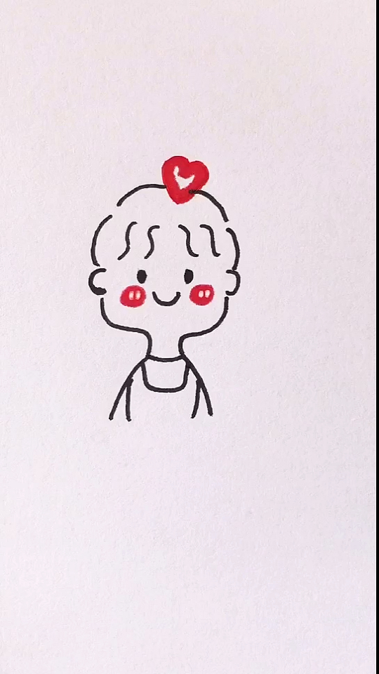 #简笔画#简单画可爱小男孩儿