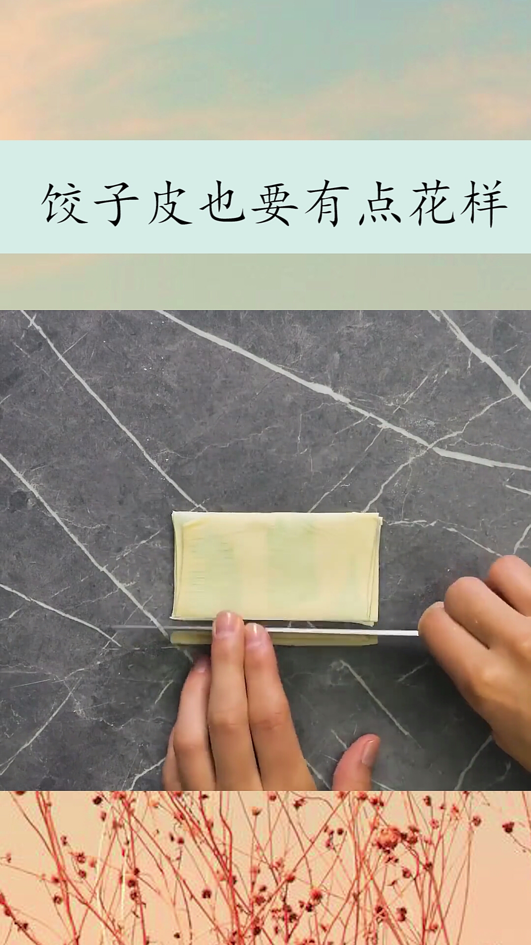 #生活小妙招#画儿一样的饺子皮儿。