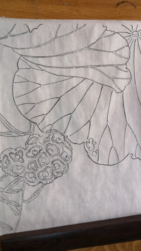 #我要上热门#工笔画白描准备材料:勾线笔,墨汁,熟宣,底稿,铅笔。
