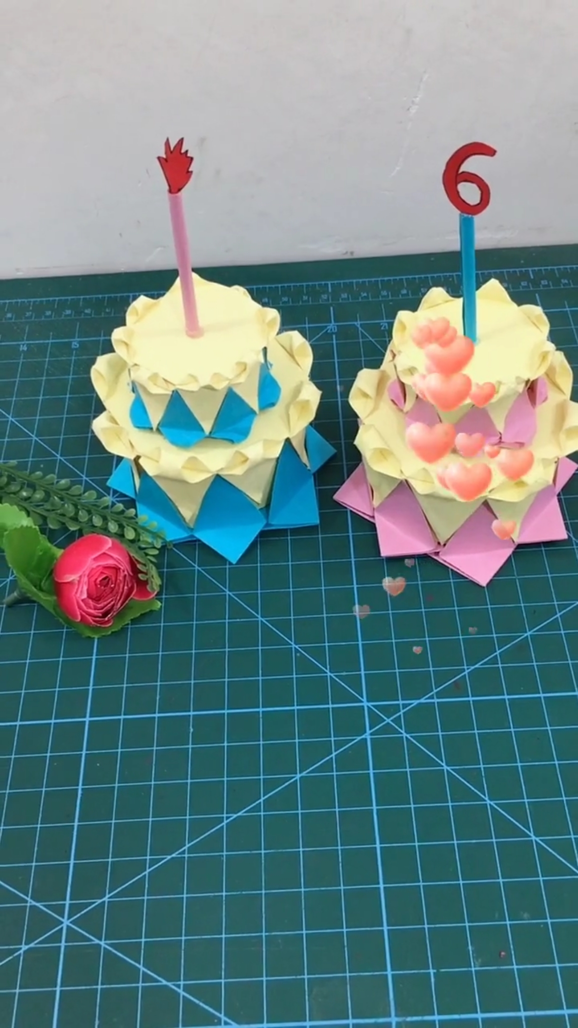 #幼儿园手工#生日蛋糕