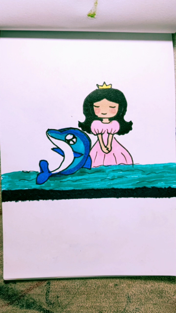 美人鱼怎么画