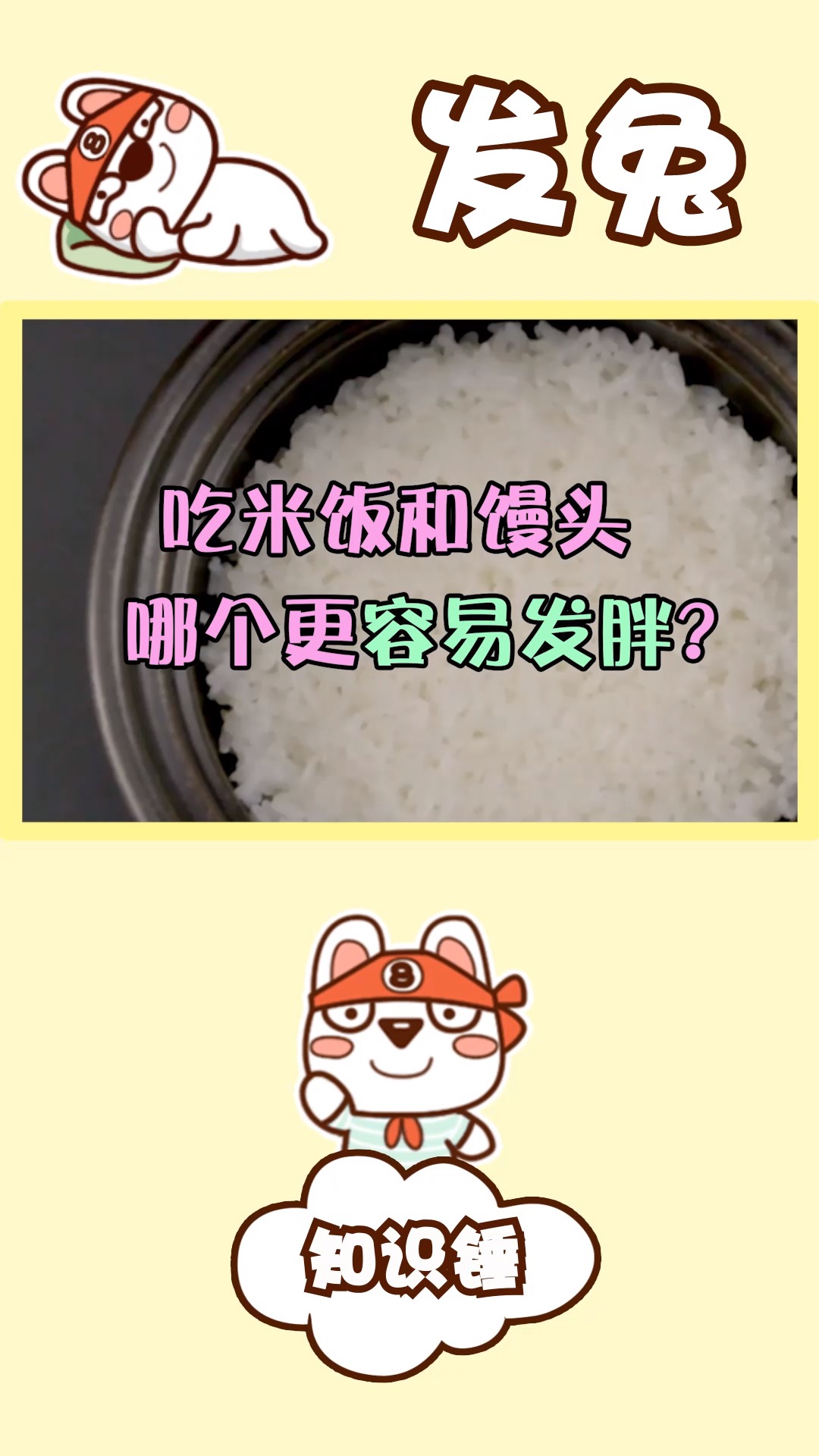 吃米饭和馒头那个更容易发胖?