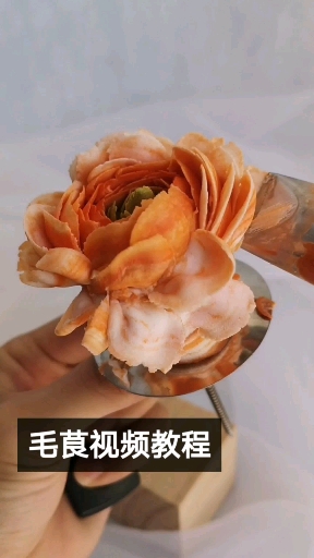 自然系韩式裱花,韩式豆沙裱花,毛茛视频教程#甜品台# #甜品烘焙# #自然系韩式