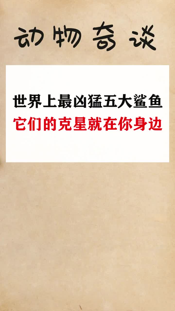 原来鲨鱼的克星都是同一个东西