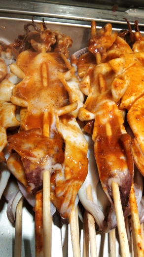 铁板鱿鱼串,看着就有食欲