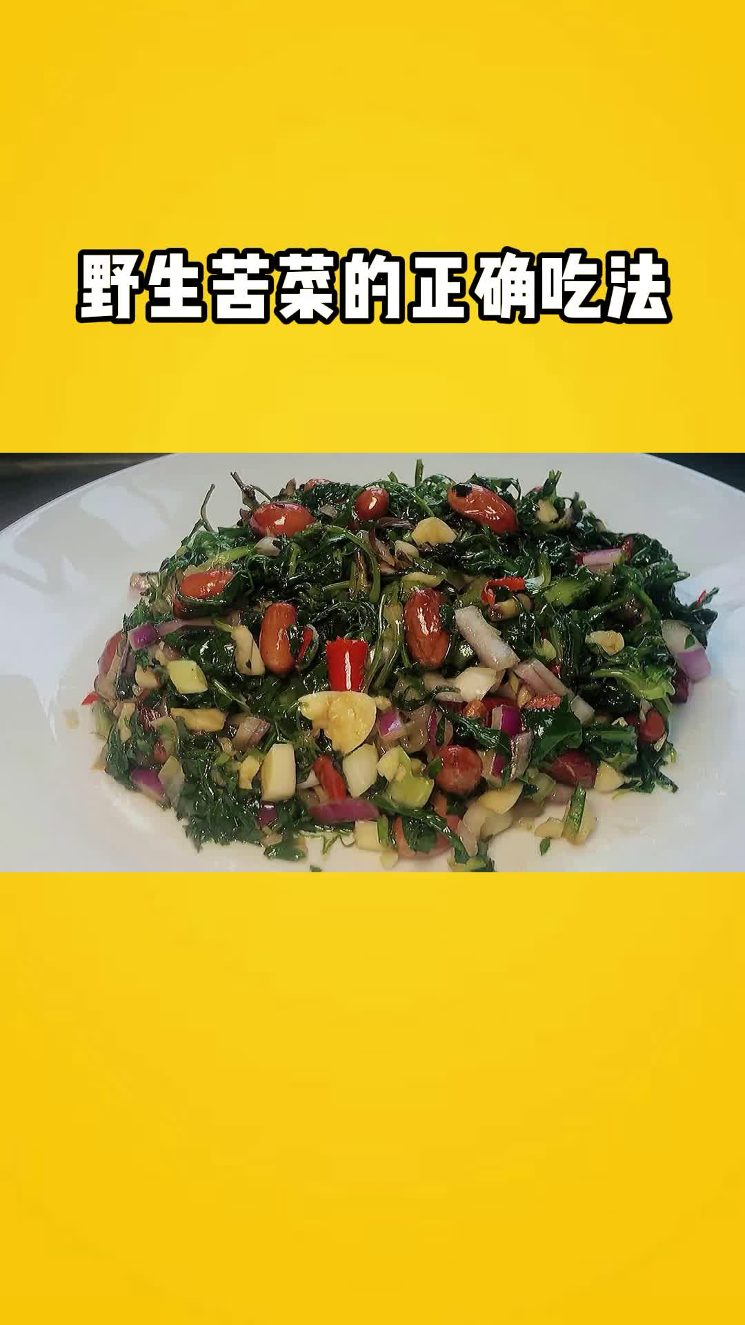 野生苦菜的正确吃法,记忆中的味道