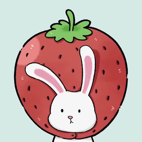 画了一组小动物水果头像,可爱吗?#原创漫画#治愈#情侣头像#头像