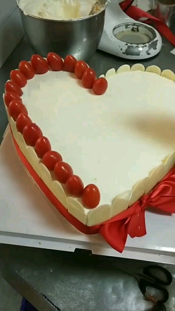 心形水果蛋糕