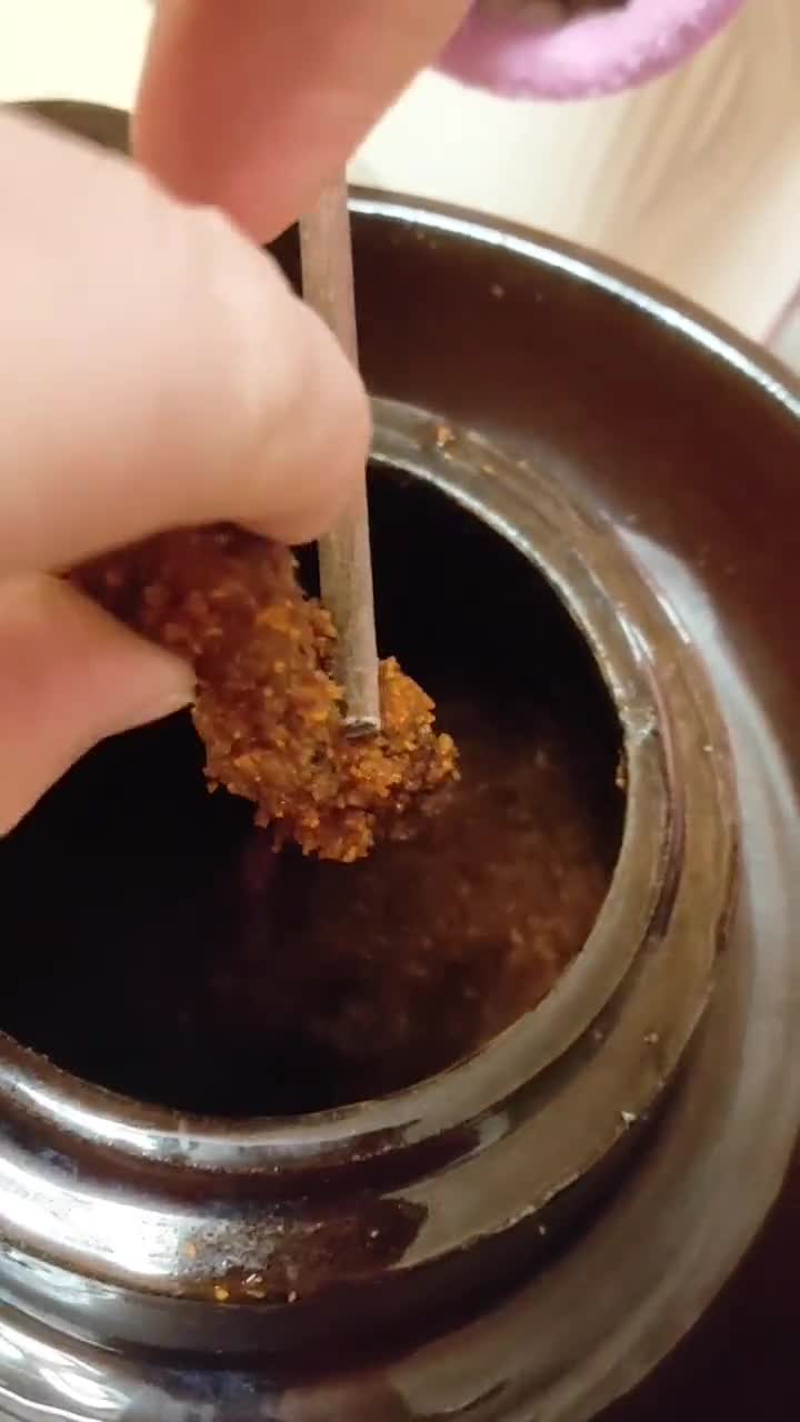 #我要上热门#腌了一星期的黑米鱼扎,味道杠杠的