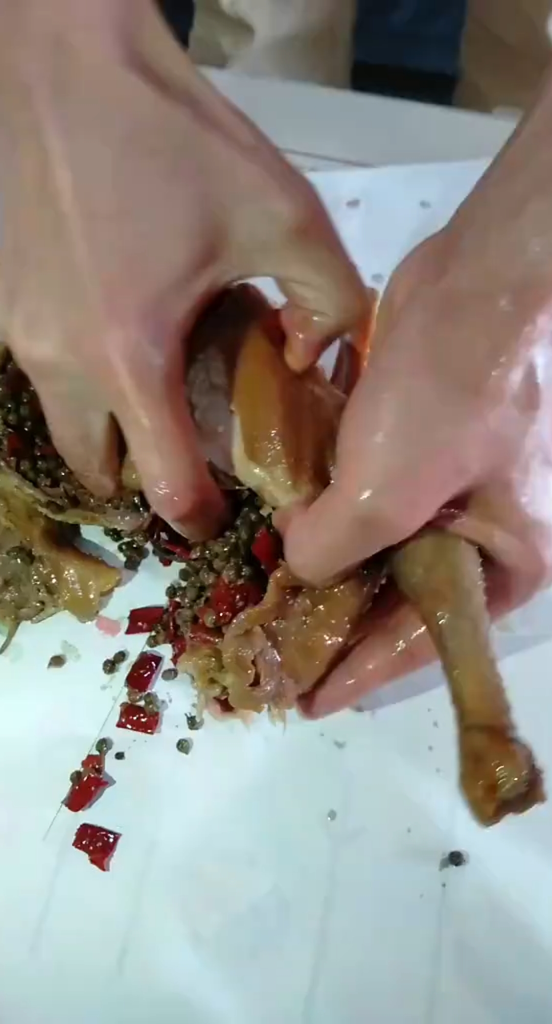 #贴秋膘#手撕花椒鸡,一次吃一只,油汪汪