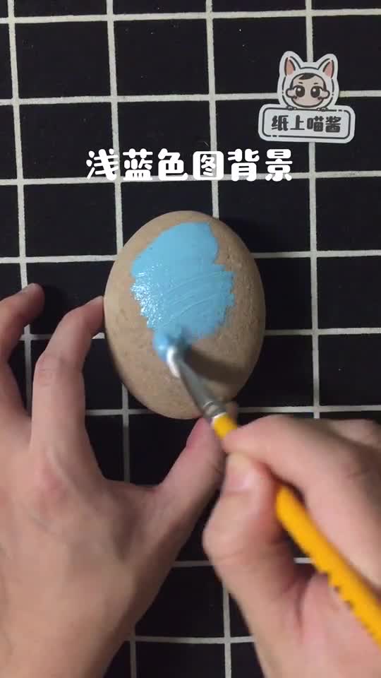 用石头画小清新火烈鸟简笔画画画