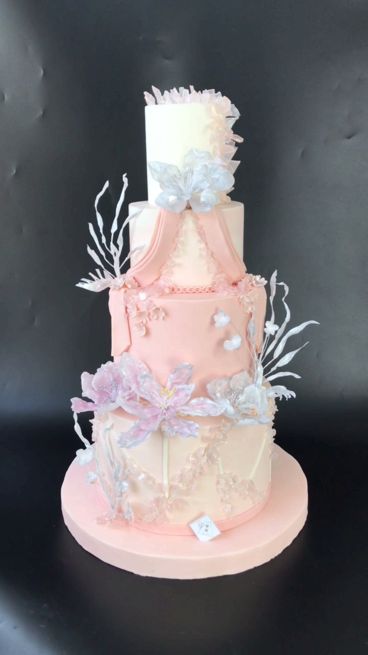 #青岛甜品烘焙#手工捏塑巧克力生日蛋糕,全部可食用,甜品台摆台蛋糕,零基础学生练习作品青岛