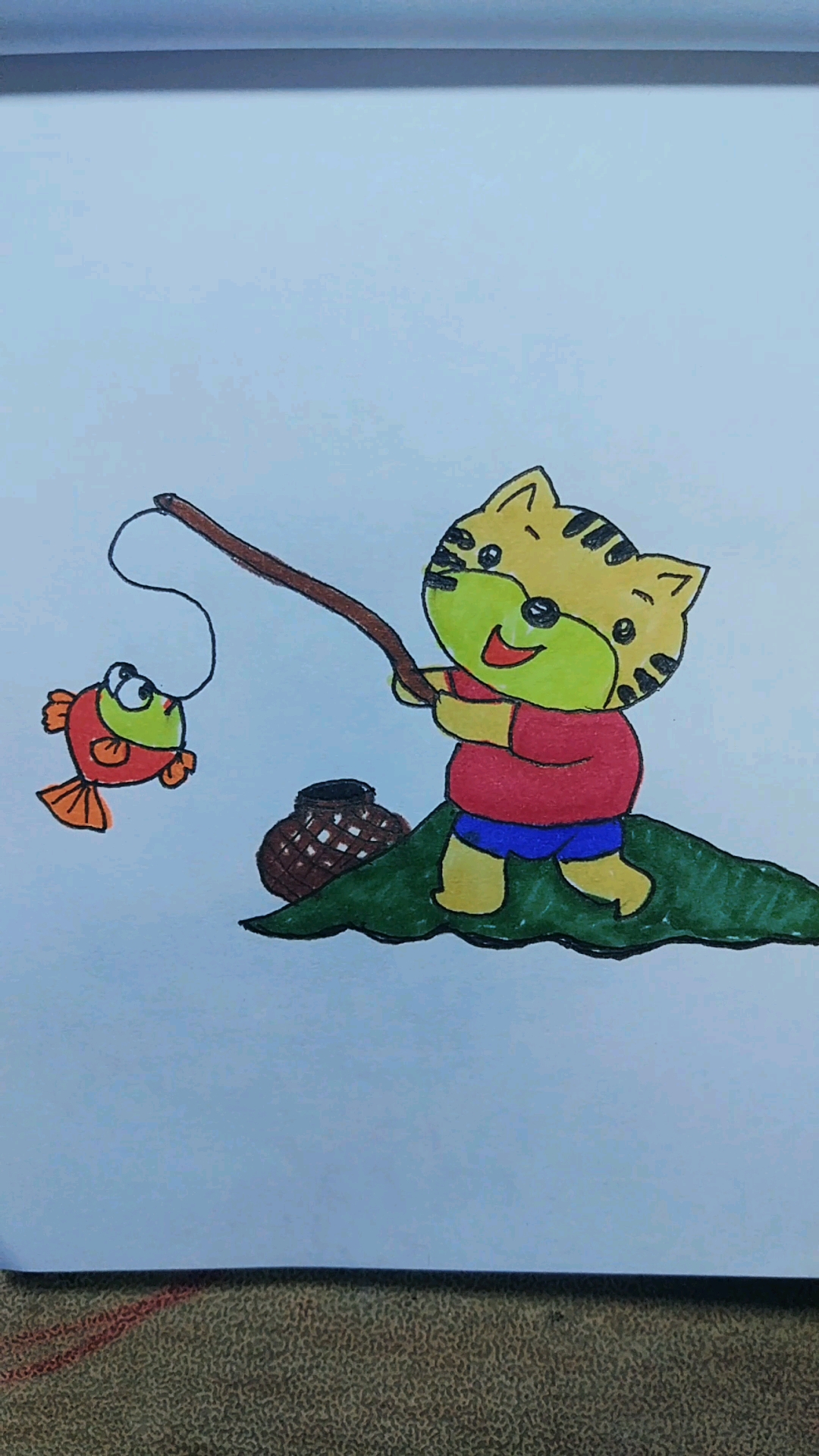 小猫钓鱼