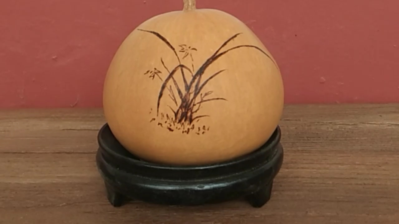 非遗文化   烙画葫芦