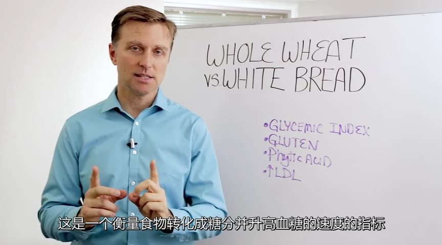 全麦面包跟白面包的对比