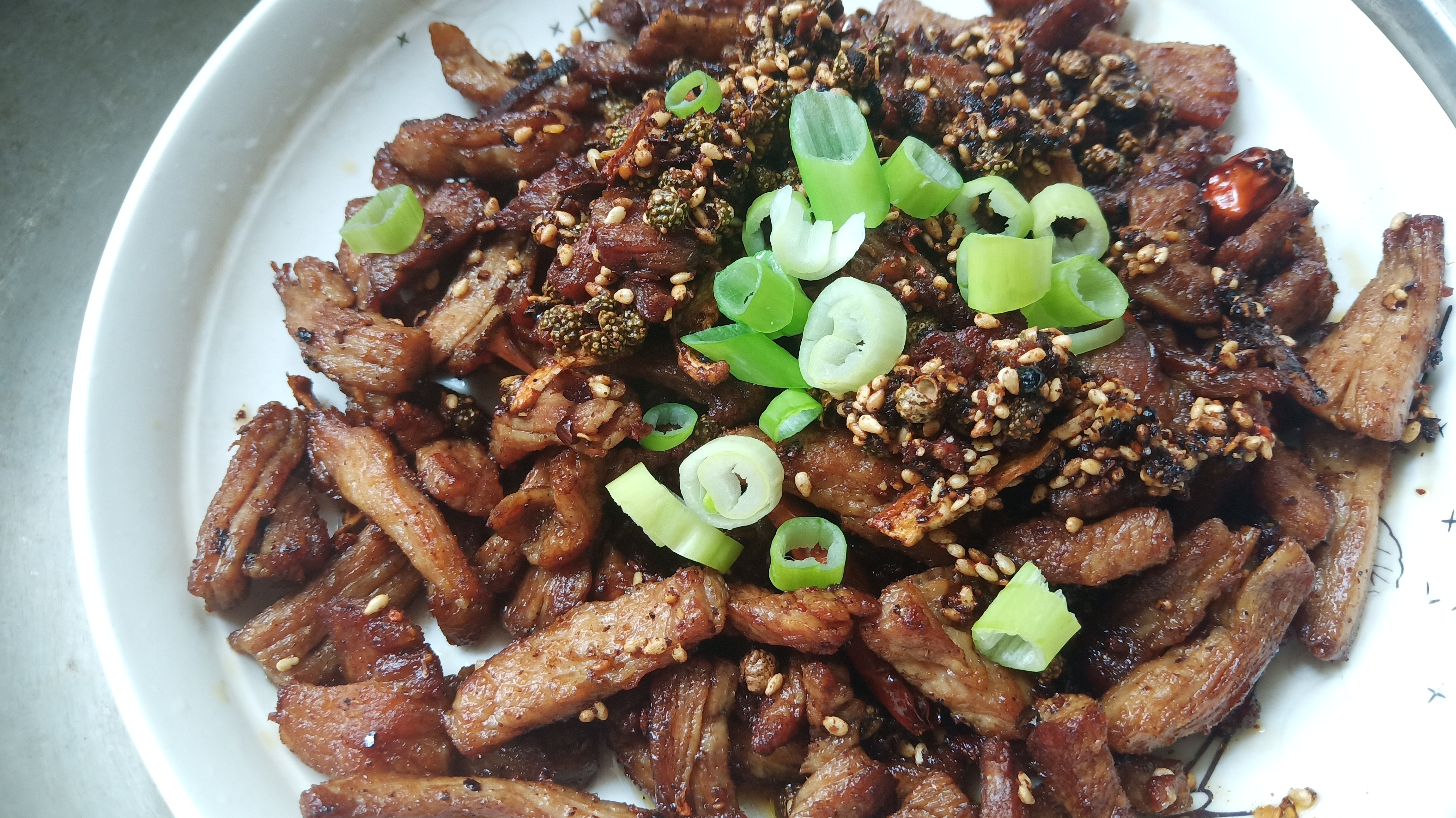 今天做个干煸麻辣肉丝,超下饭
