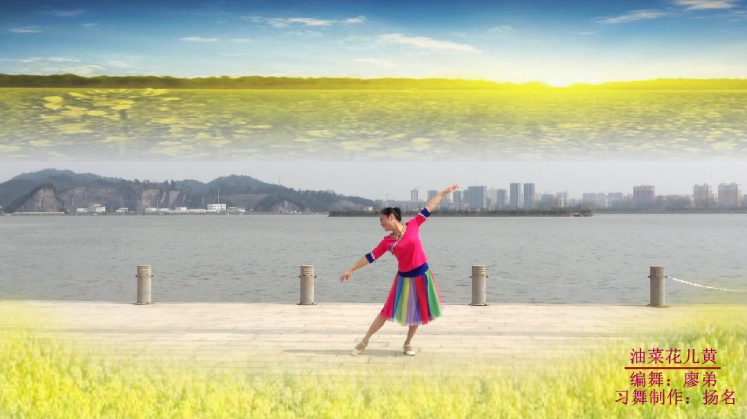 霍山扬名广场舞《油菜花儿黄》编舞 廖弟 习舞 扬名