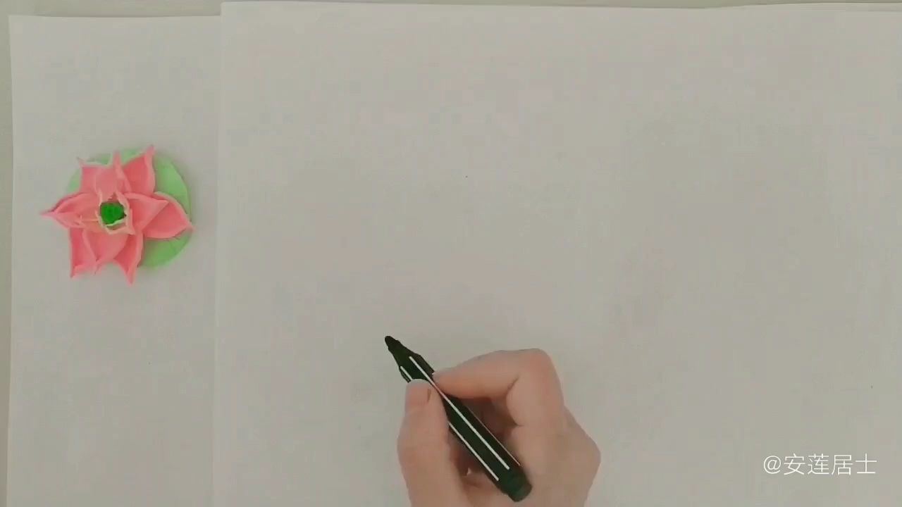 【安莲简笔画】画小金鱼 宝宝早教 教宝贝画小鱼