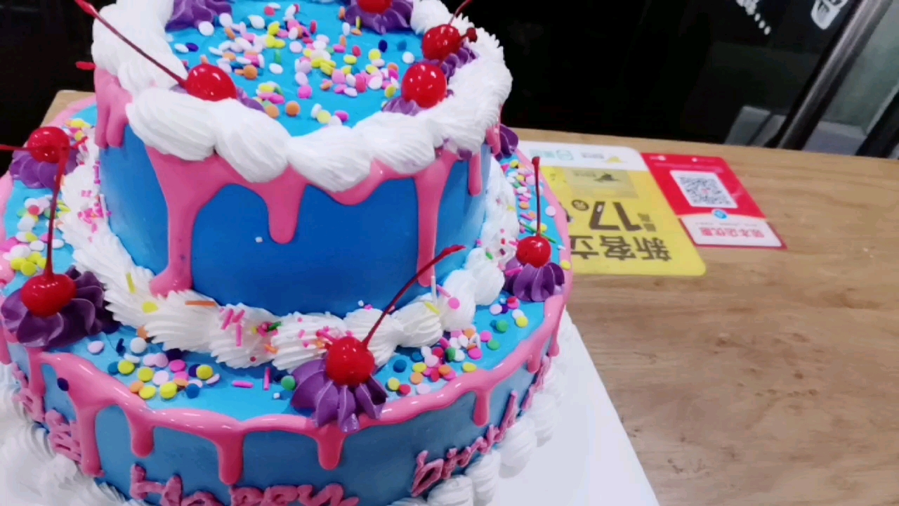 双层生日蛋糕之圣诞主题
