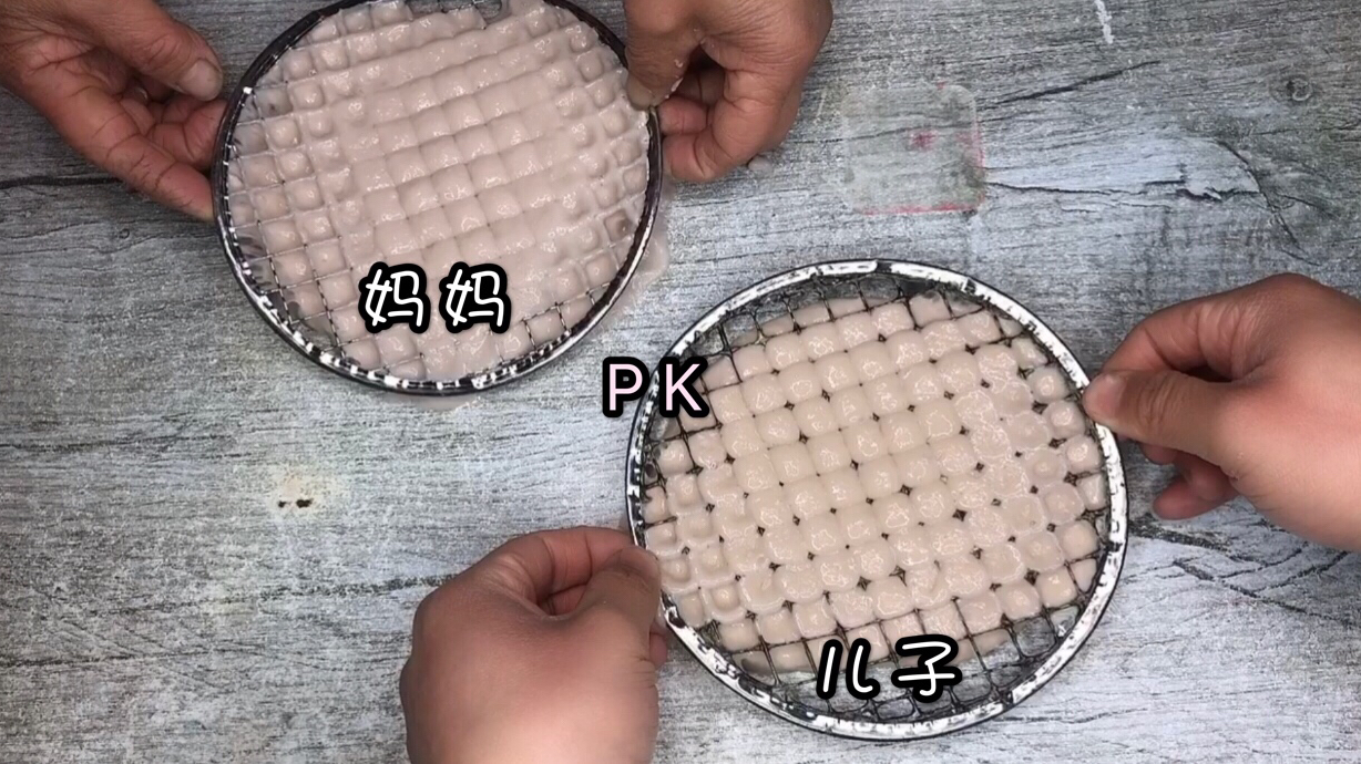 50岁妈妈PK20岁儿子制作奶茶起泡胶 同时拉花谁输了?无硼砂