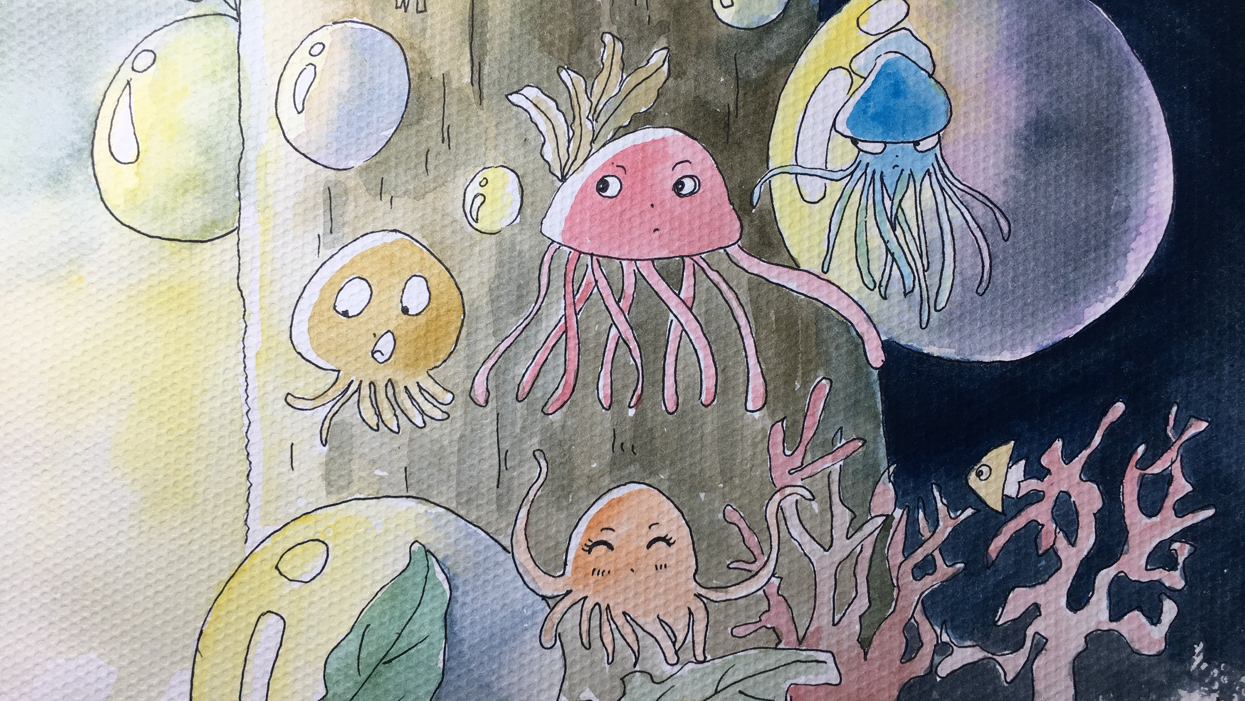 简笔画小章鱼的画法,一起来学习吧