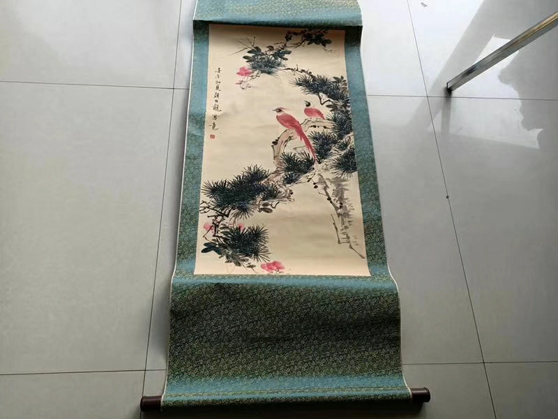 一幅颜伯龙的花鸟画
