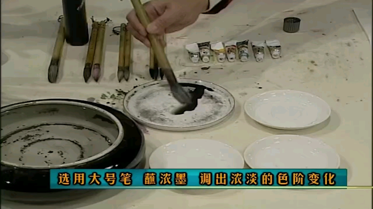 工笔画入门学什么 工笔牡丹白描画法视频