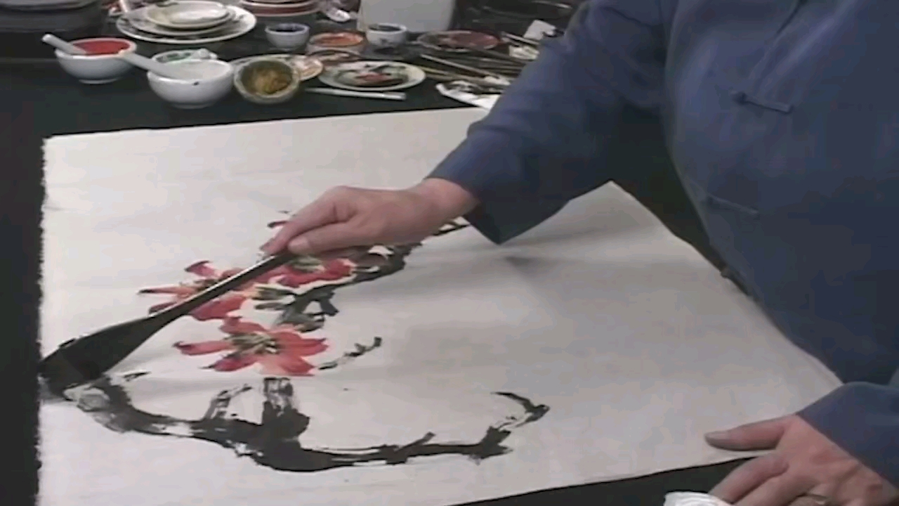 工笔牡丹画法白描步骤 工笔武将眼睛画法