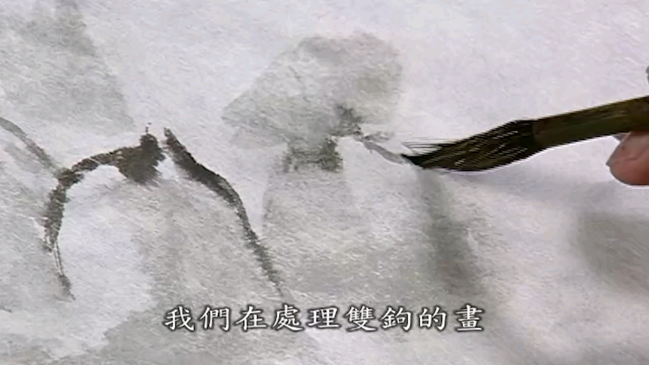 工笔画孔雀上色视频 左一老师工笔画视频